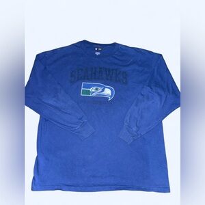NFL Seahawks Blue Long Sleeve Shirt